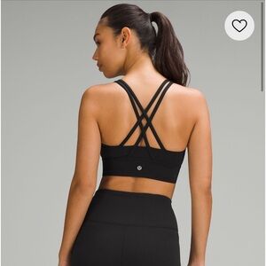 Lululemon longline energy bra black size 12 EUC